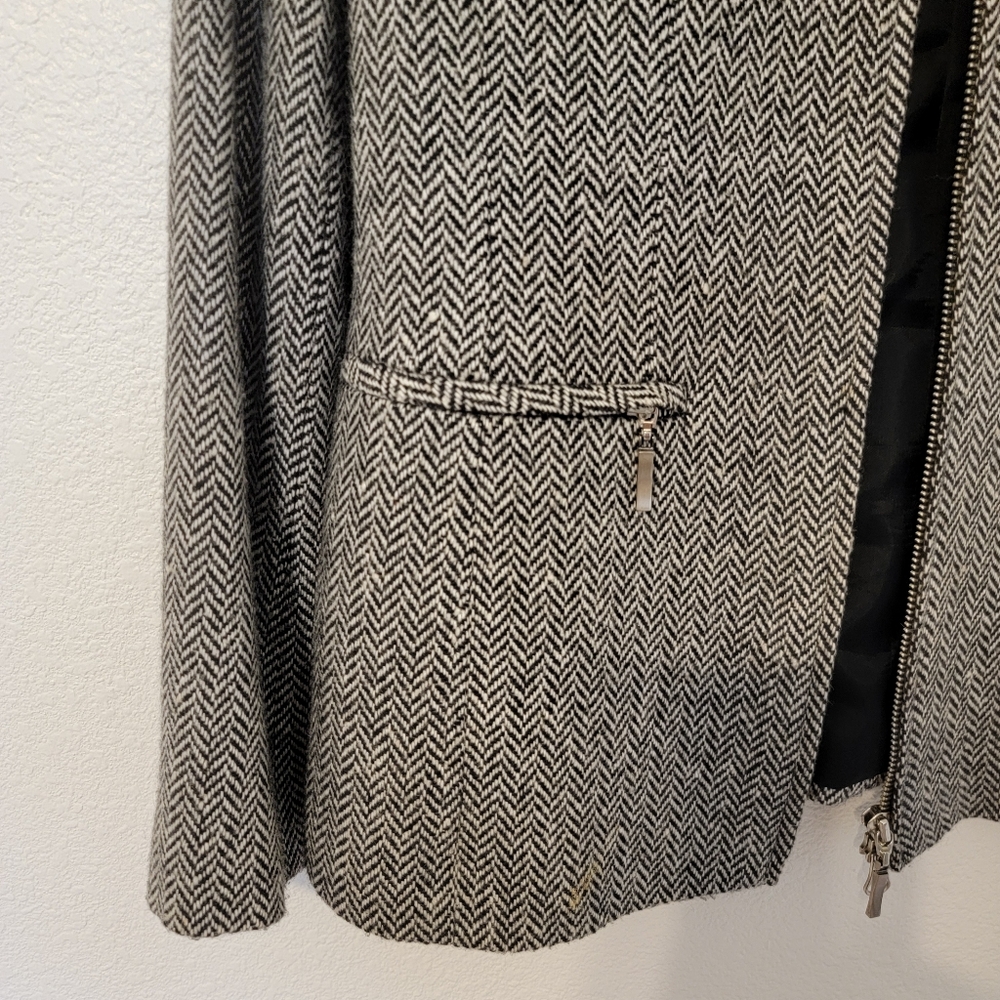 Classiques Entier VTG Black/white Cropped Jacket SZ 4 - Picture 5 of 8